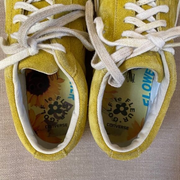 Converse One Star x Golf Le Fleur Sulphur 2017 Unisex Sneaker Mens size 8 Yellow - Picture 5 of 12